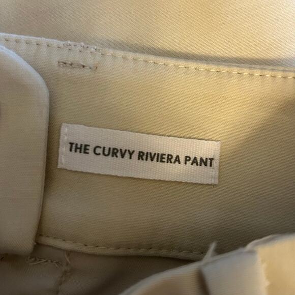 LOFT Womens Pants Tan Mid Rise The Curvy Riviera Ankle Stretch 6 - Picture 6 of 13